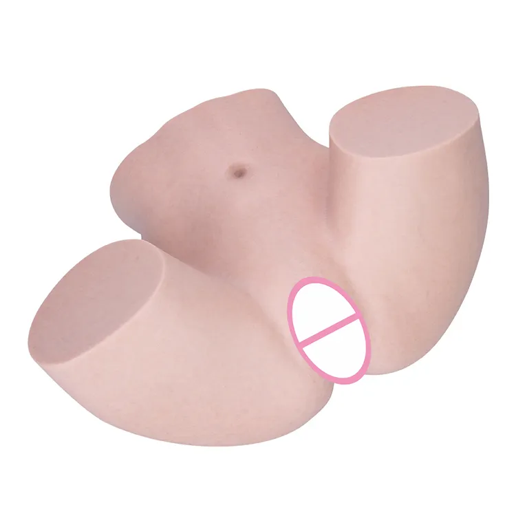 Popular Ultra-Realistic Female Torso with Bubble Butt Thick Hips Lifelike Pussy Canal Full Scale Sex Doll