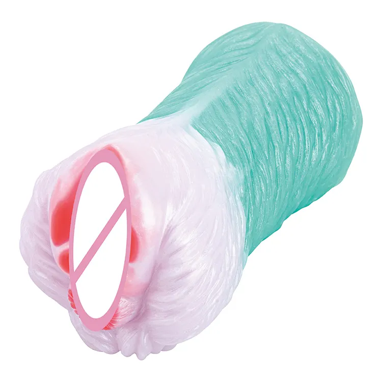 Soft Safe Material Mixed Color Small Monster Masturbation Cup for Male Adult Vagina