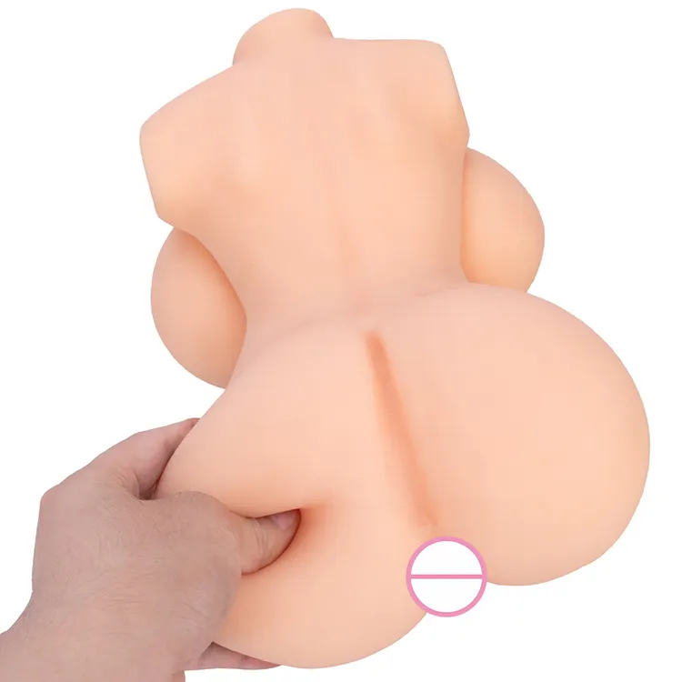 Body Safe Solid TPE Torso Lifelike Detailed Pussy Plump Ass and Natural Tits for Men Masturbation