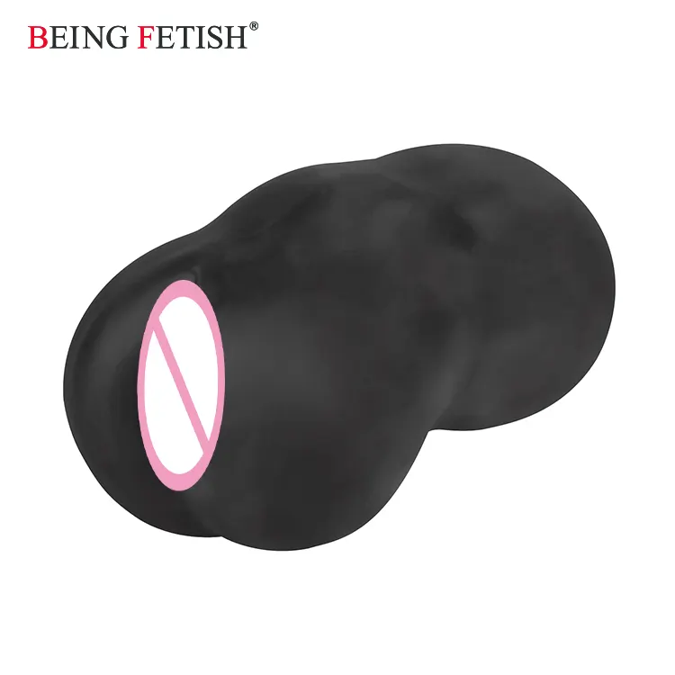 Black Mini Pocket Pussy for Men Masturbation Vagina Sex Toys